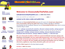 Tablet Screenshot of closeoutsbythepallet.com